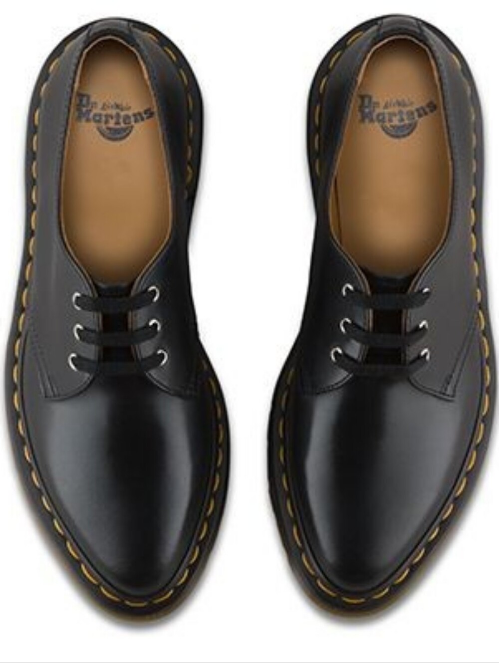Dr. Martens Black Leather 3-Eye Dupree Derby Shoe